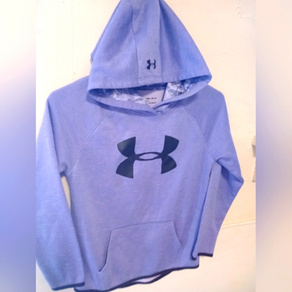 UNDER ARMOUR Purple Youth Medium Hoodie